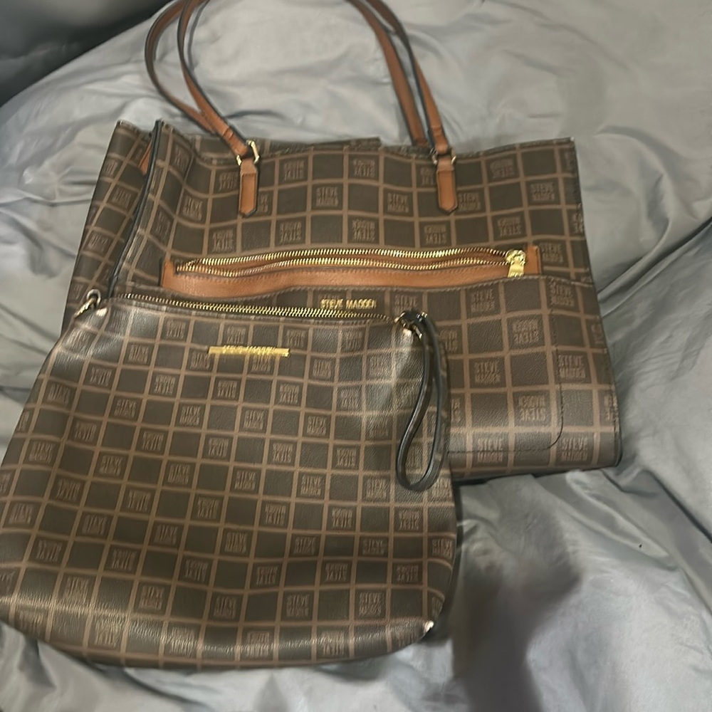 Steve Madden women’s tote with smaller hand bag